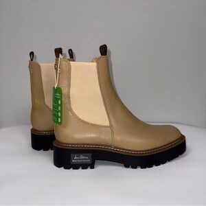 Sam Edelman Women's Laguna Waterproof Lug Sole Chelsea Boot Leather US 8.5 - NWT